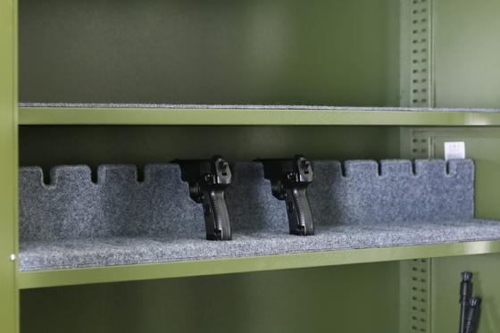Militari d'acciaio della cassaforte di sicurezza dell'armadio sicuro della pistola degli scaffali della doppia porta 3 del metallo