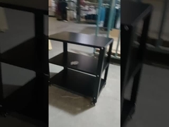 Scaffale d'acciaio del metallo di 3 strati con gli scaffali regolabili di rotolamento di stoccaggio delle ruote